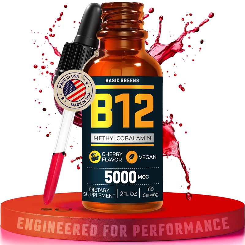 Vitamin B12 Sublingual Liquid Drops 5000 mcg – Vegan Methyl