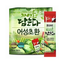 Joeun Yakcho 굿허브 어성초환 스틱형 3g x 30포 Good Herb Mugwort Powder Stick 3g x 30 Packs