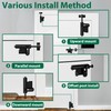 URDOGSL Heavy Duty Gate Latch with Padlock Hole Metal Thickened
