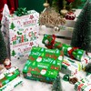 Merture Green Christmas Wrapping Paper Roll Set - 17 Inch