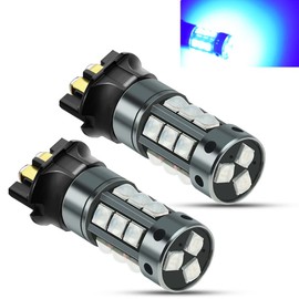 YEORO 2pcs PW24W LED Bulb Blue,AC/DC 9-30V 1200LM PWY24W 12181NA 12174 12182 LED DRL Daytime Running Parking Light Turn Signal Light for Cars. (Blue)