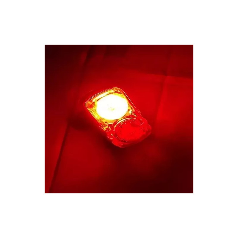 L&J Luz Seguridad Noche Bicicleta Paseo Nocturno Recargable Clip