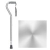 NOVA Heavy Duty Walking Cane with Offset Handle Silver