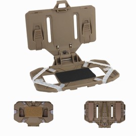 Wenyrich Mobile Phone Carrier Foldable Tactical Vest Plate Carrier Molle Plate Navigation Board Phone Holder Smartphone Holster Chest Cellphone Mount