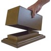 American Furniture Classics concealment tissue box, Walnut Finish, 12.25"L x