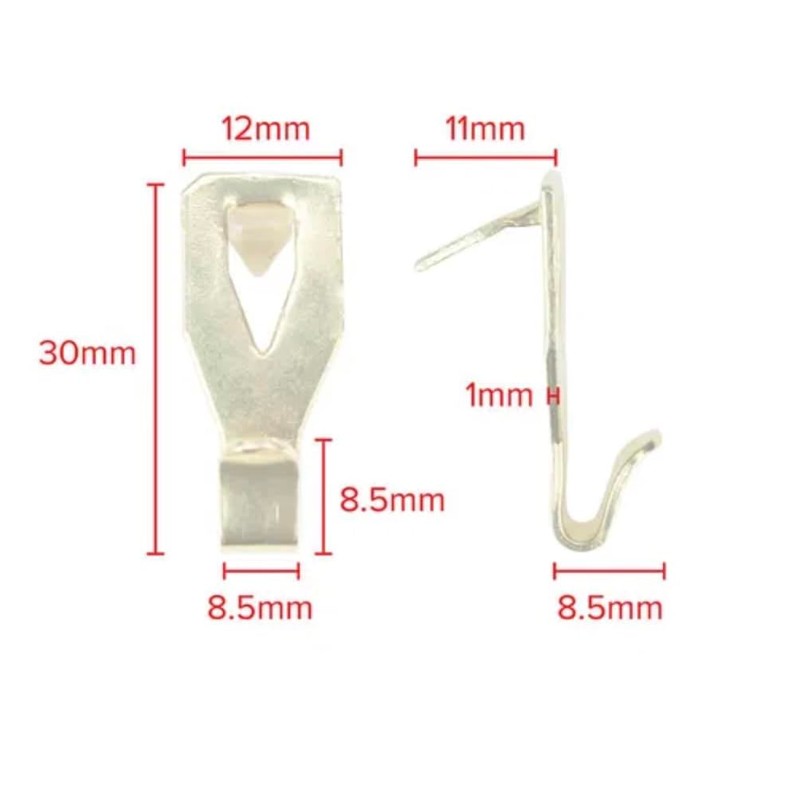 10 x PLASTERBOARD PICTURE HOOKS - HOLDS UP TO 7KG