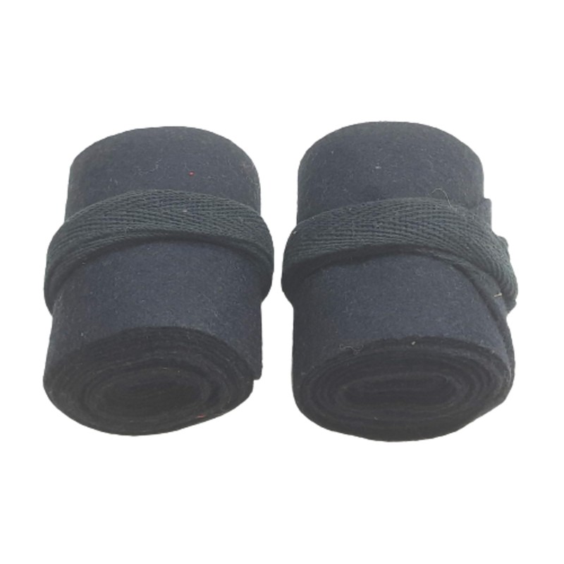 warreplica British WW1 Long Putties. Puttees - Navy (2 Black)