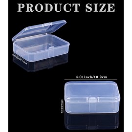 Clear Plastic Playing Card Boxes Snaps Closed Poker Gaming Playing Card Deck Cases Holder Plastic Storage Box Clear Trading Card Box Plastic Card Storage Organizer for Bank Business Card (6Pcs)