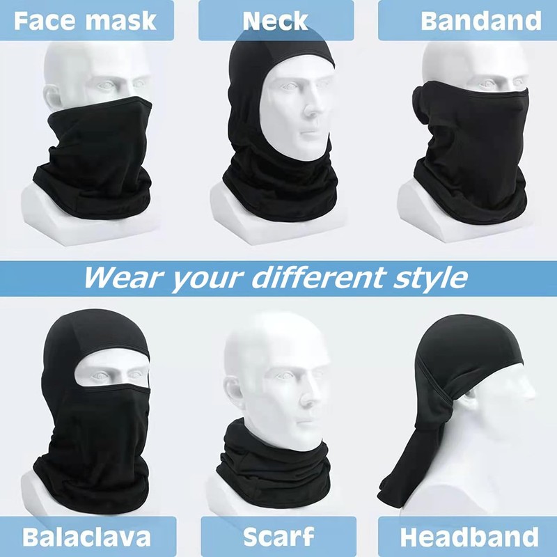 JUSDIQIR Ski Mask Balaclava Face Mask Windproof Cycle Cap Sun