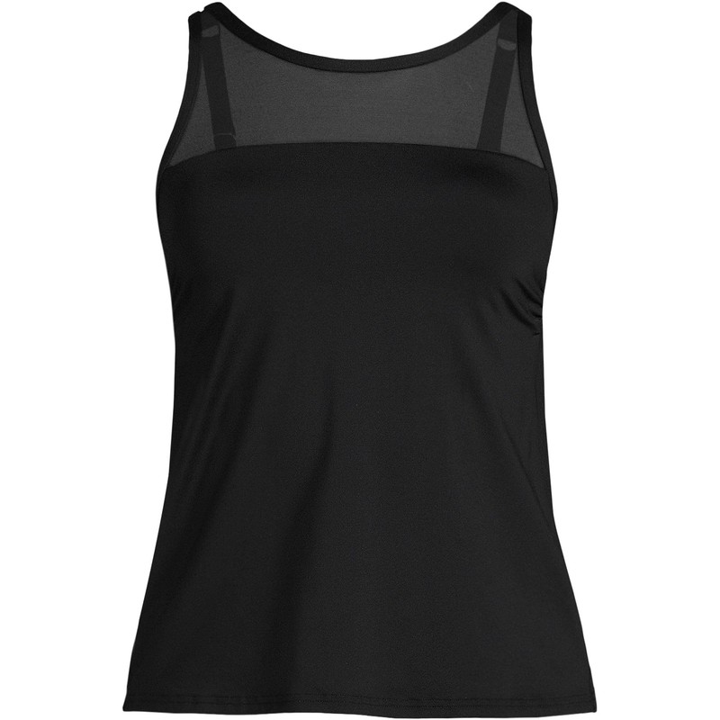 Lands' End Women's Plus Size Chlorine Resistant Smoothing Control Mesh