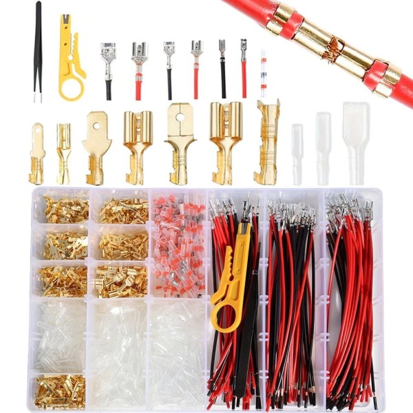 Unbranded Electrical Terminal Kit: 940 pcs Assorted Terminals with Crimping