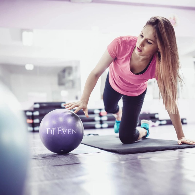 Fit Even Exercise Ball Purple, 9 Inch Soft PVC -