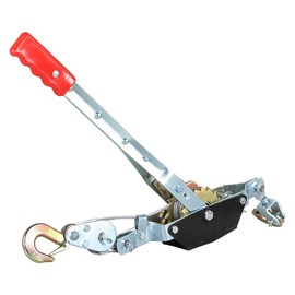 raseparter Heavy Duty 2 Ton Power Dual Gear Ratchet Puller System Come-Along Tool, 2 Hook Dual Gear Power Puller