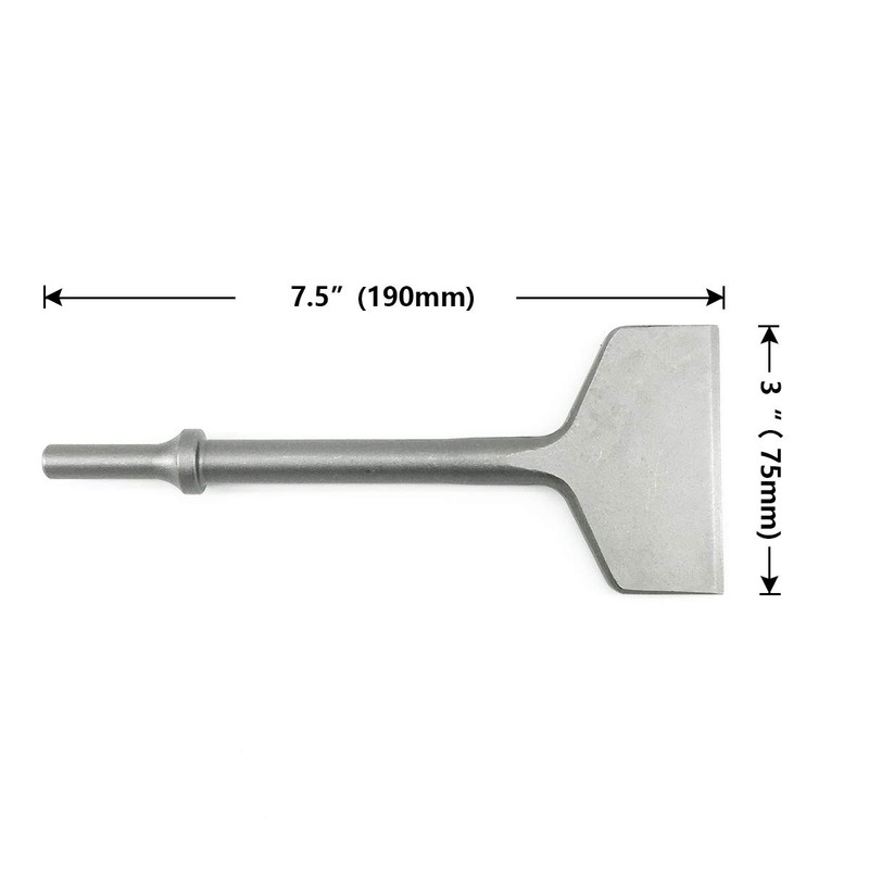 3 Inch Wide Pneumatic Chisel 0.401 Inch Shank Air Chisel