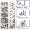 Zmbroll 500Pcs M2 x 4/5/6/8/10/12/16/20mm Countersunk Head Socket Cap Screws
