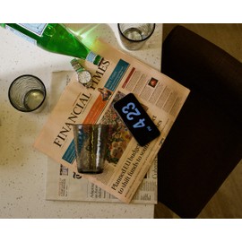 KLIFA- Premium Acrylic Drinking Glass, Set of 8, 16.6 & 23.5 oz, BPA-Free, Stackable, Gray-Black