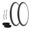 PRO+ Pair of Bicycle TIRE 700 X 38C Black/Black SIDEWALL