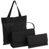 Fette Formal Bag, Lace Design, 3-Piece Set, Black