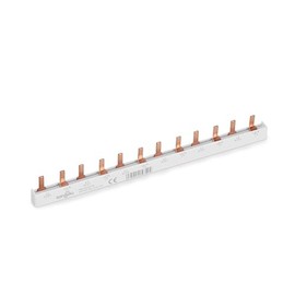 TONGOU Phase Rail 2-Pin 12-Way Busbar Max. 63A Busbar 230/415 V, Suitable for Residential and Commercial Buildings, Precision, Compactness