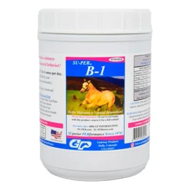 Super B-1 Vitamina En Polvo Omegas Para Caballos 2.5lb - Vitamina para Caballos