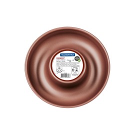 Tramontina Vermont Frankfurt Wreath Baking Mould, Diameter 24 cm, Non-Stick Coating, Even Browning, Wreath Tin, Black