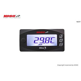 KN Planning KOSO Waterproof Motorcycle Scooter Motorcycle Scooter LED Watch Outdoor Temperature Voltmeter Bolt Meter 12V