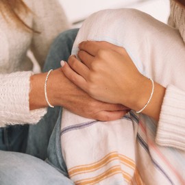 Suyi Morsecode Bracelet for Women Her Inspirational Sterling Silver Bracelet for Boyfriend Mother Daughter Birthday, Sterling Silver