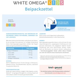 Omega-3 Kapseln für Kinder – Vergleichssieger 2025 – 518 mg Fischöl mit DHA & EPA – zuckerfrei – 90 Mini-Kapseln (1 Monat)