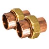 PROCURU 2-Pack 3/4-Inch Copper Union CxC Sweat Connection, Made in