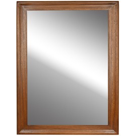 CULER Rustic Wood Wall Mirror for Bathroom,Rectangle Large 30 x 40 inch Hanging vatiny Mirrors with Wooden Frame for Living Room,Bedroom,Entryway(Walnut Brown)