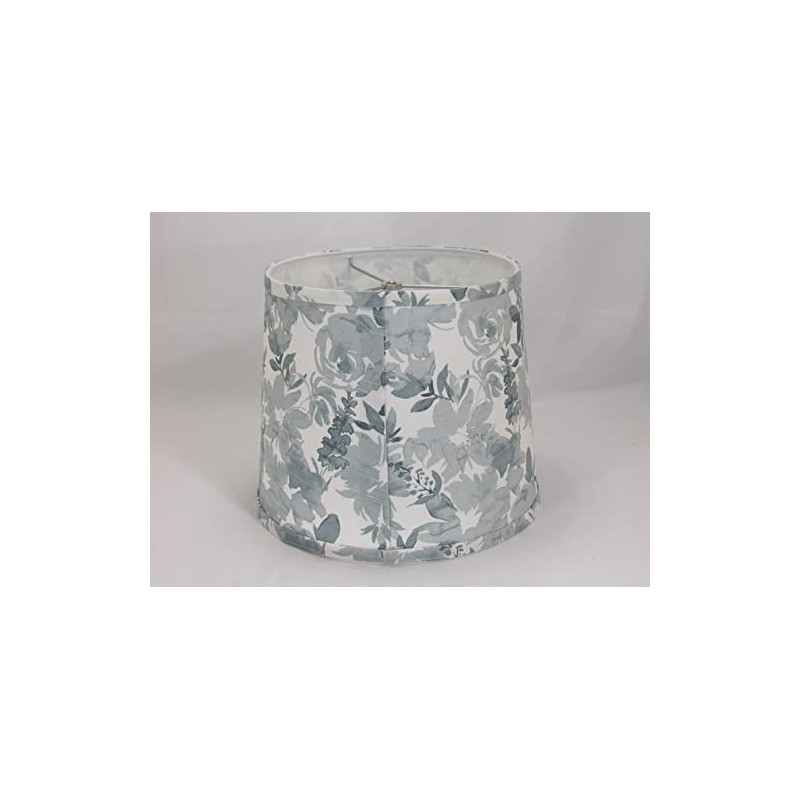 Albert Estate LTD, Sky Blue Floral Lamp Shade, Hardback, Washer