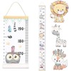 Baby Growth Chart Hanging Ruler, Removable Wood Frame Fabric Canvas