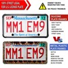 Aootf Black License Plate Frames-2 Pack Silicone License Plate Cover