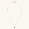 PROSTORY 3CT Moissanite Solitaire Pendant Necklace for Women (Gold)