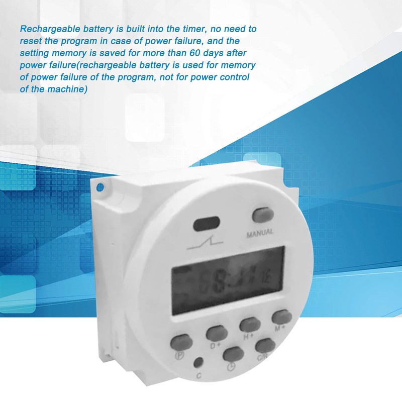 Digital Timer Microcomputer Time Control Switch LCD Display CN101A DC12V