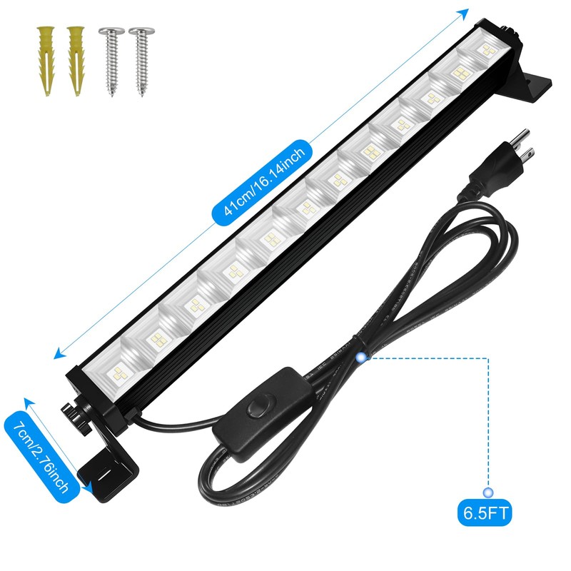 ycponggon 2 Pack 40W LED Shop Lights,6000K 4800LM Daylight White