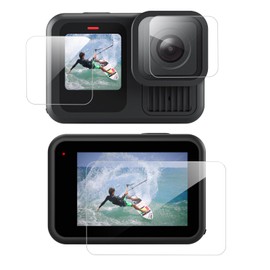 TELESIN 6 PCS Screen Protector for Go Pro Hero 13 Black, Ultra Lear Lens Protector Action Camera Accessories for Go pro Hero 13 Black, Scratch Resistant [Front Display, Rear Display, Lens]