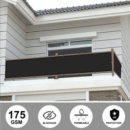 SUNLAX Custom Size 2'6"x5' Black Fence Covering Privacy Screen Windscreen with Bindings & Grommets,Heavy Duty for Commercial and Residential, 90% Blockage, Cable Zip Ties Included