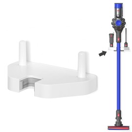 Vacuum Wall Mount Holder Universal Stand Bracker Suitable for The Handheld Diameter is 1.25-1.52Inch Vacuum Cleaner and for Dyson V6 V7 V8(white)