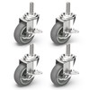 HOLKIE Caster Wheels 3 inch Locking Casters Set of 4,