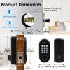 Keyless Entry Door Lock Deadbolt with Auto Lock, Electronic Keypad