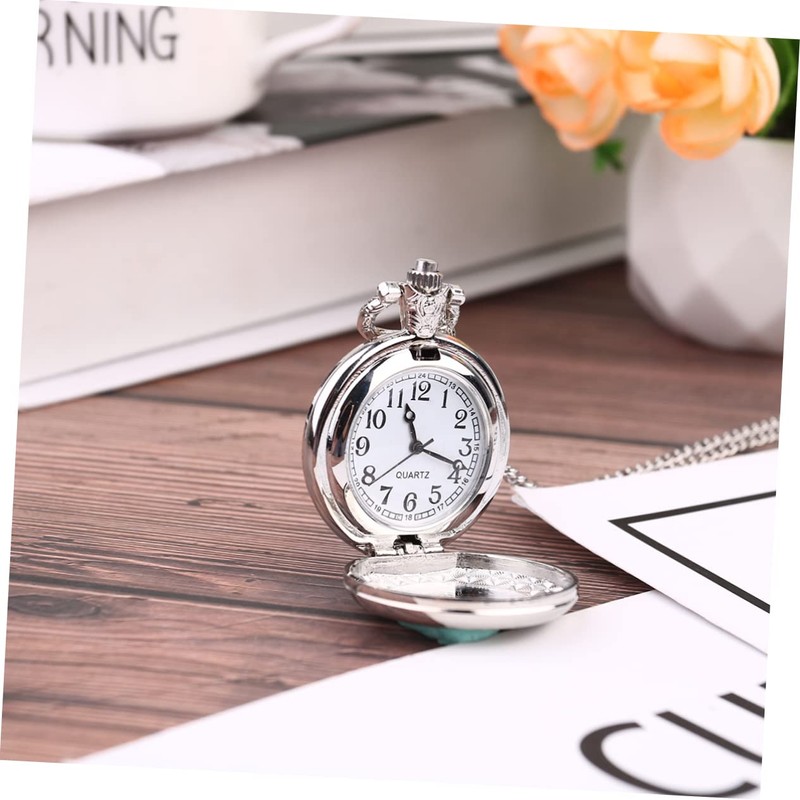Gatuida Vintage Pocket Watch Necklace Timeless Charm for Family and