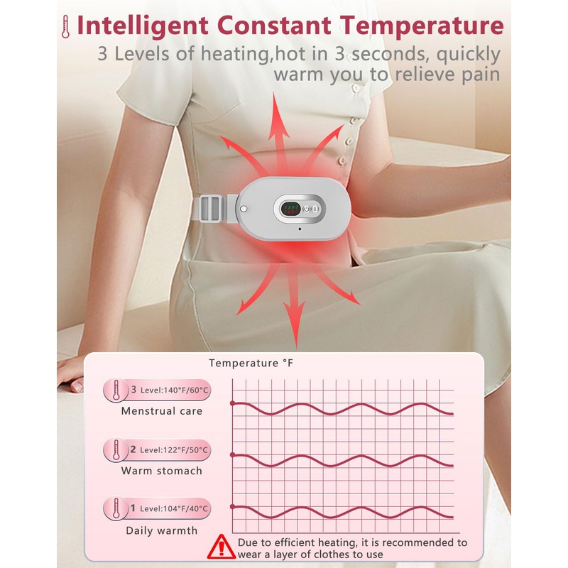 Back Massager Heating pad Grey