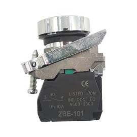 XB4-BA31 Push Button Metal XB4 Green 22mm Spring Return unmarked 1NO XB4BA31 New