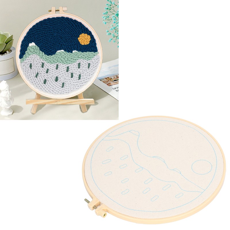 Punch Needle Embroidery Kits Exercise Patience Reusable Embroidery Punch Needle