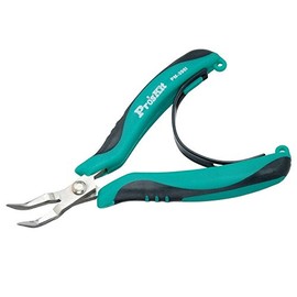 Pro39;sKit PM-396I AISI420 Stainless Steel Bent Nose Plier Wire Wrapping Beading Jewelry Tool Handle Tool