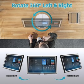 Letlar Table Stand for Show 21 and Show 15, Tiltable and Rotated Desktop Holder, No Assembly, Horizontal or Vertical Mode Screen Bracket, Show 15 2nd Generation Metal Stand (Silver)
