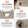 Beige Passenger Right Side Sun Visor Replacement Compatible with Nissan