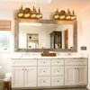 TOCHIC Rustic Bathroom Light Fixtures, 4 Lights Farmhouse Bathroom Vanity