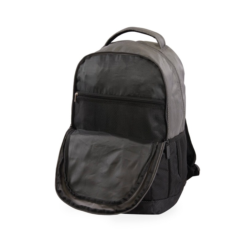 NAUTICA Armada Laptop Backpack, Grey/Black, One Size